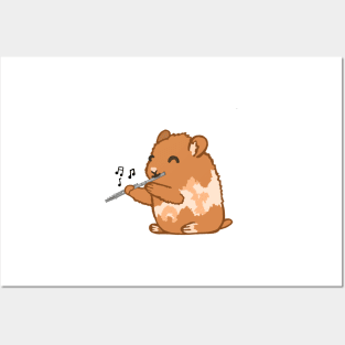 Flute Hamster Posters and Art